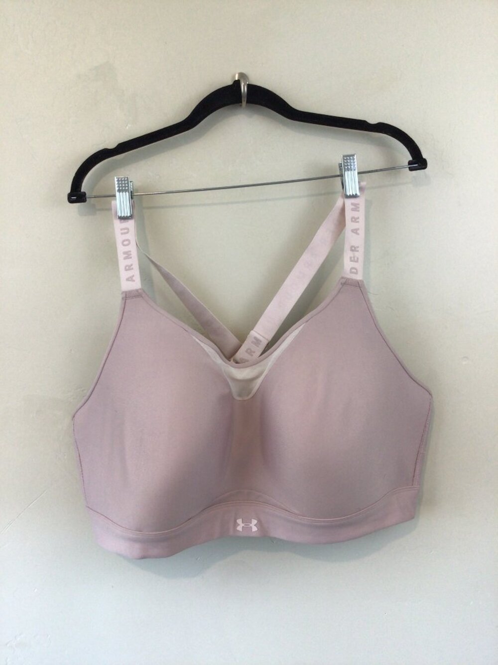 Under Armour Light Pink High Support Sports Bra